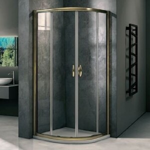 фото Душевой уголок good door jazz 90x90 стекла прозрачные, профиль золото (r-90-c-g)