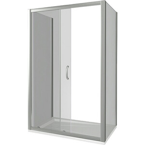 Боковая стенка Good Door Latte SP 80х185 прозрачная, хром матовый (SP-80-C-WE)