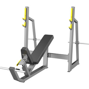 фото Скамья-стойка dhz fitness olympic bench incline для жима под углом вверх