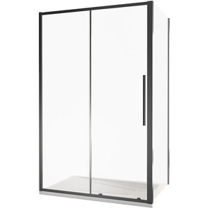 фото Душевой уголок good door idea 130x80 стекло прозрачное, профиль черный wtw+sp