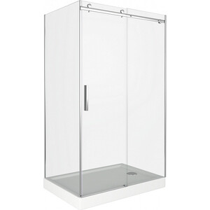 фото Душевой уголок good door galaxy 150x70 стекло прозрачное, профиль хром wtw+sp