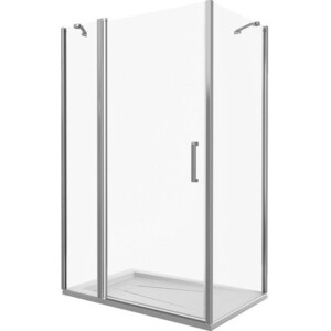 фото Душевой уголок good door fantasy 110x80 стекло прозрачное, профиль хром wtw+sp