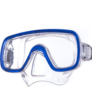 фото Маска для плавания salvas domino md mask, арт. ca140c1tbsth, безопасн.стекло, silflex, р. medium, синий
