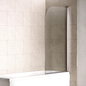 Шторка для ванны Good Door Screen H 80х140 прозрачная, хром (H-80-C-CH) шторка для ванной fixsen белый без колец 180x200 см fx 2501