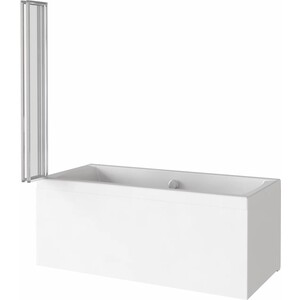 Шторка для ванны Good Door Screen GR4 100 прозрачная, хром (GR4-100-C-CH) шторка для ванной dasch 180×200 см рисунок джунгли