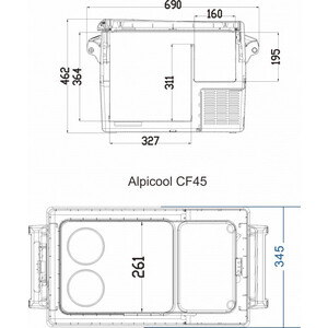 фото Автохолодильник alpicool cf45