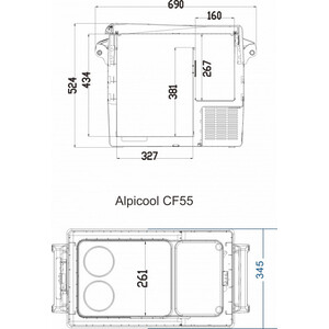 фото Автохолодильник alpicool cf55