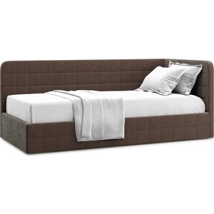 Кровать Агат Tichina 120 Velutto 23 правая кровать с ламелями и опорами compass монблан мб 602к 200x140 орех шоколадный