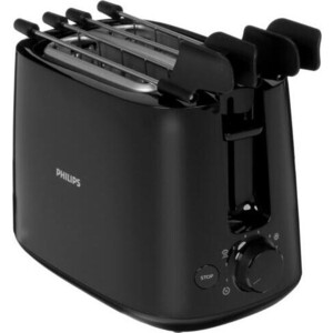 Тостер Philips HD2583/90 черный тостер smeg tsf01wheu