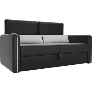 фото Прямой диван арт-мебель стенли эко-кожа черный