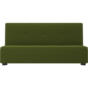 Прямой диван АртМебель Зиммер микровельвет зеленый - фото 2