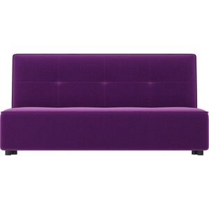Прямой диван АртМебель Зиммер микровельвет фиолетовый - фото 2