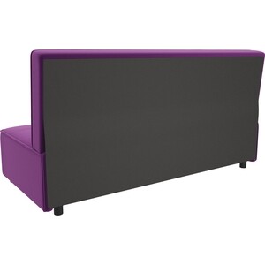 Прямой диван АртМебель Зиммер микровельвет фиолетовый - фото 3