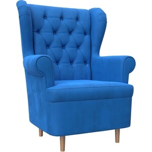 Кресло АртМебель Торин Люкс велюр голубой кресло артмебель торин люкс велюр фиолетовый