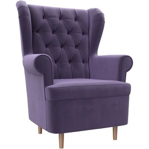 Кресло АртМебель Торин Люкс велюр фиолетовый кресло артмебель торин люкс велюр серый
