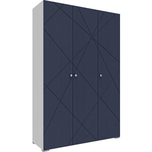 Шкаф комбинированный (с 3 дверьми) Это мебель Абрис ПМ-332.25 исп.2 дуб адриатика синий/белый шкаф комбинированный с 1 дверью это мебель абрис пм 332 21 исп 3 дуб адриатика синий белый