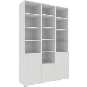 Шкаф комбинированный (с 3 дверьми) Это мебель Абрис ПМ-332.25 исп.3 белый глянец кровать 80 это мебель абрис пм 332 01 исп 2 белый глянец