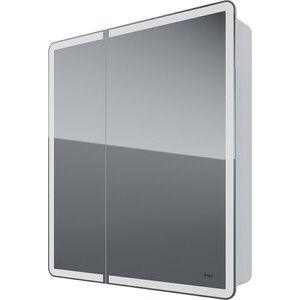 Зеркальный шкаф Dreja Point 70x80 (99.9033) пенал dreja point 40x160 с зеркалом и подсветкой 99 9035