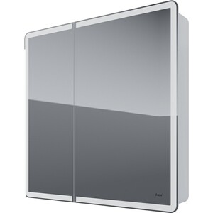 Зеркальный шкаф Dreja Point 80x80 (99.9034) зеркальный шкаф mixline виктория 70х80 2 створки правый с подсветкой сенсор 4620077043722