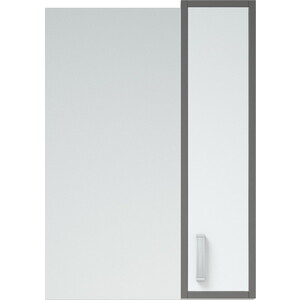 Зеркало-шкаф Corozo Спектр 50 серый/белый (SD-00000708) зеркало шкаф corozo колор 50 красный белый sd 00000697