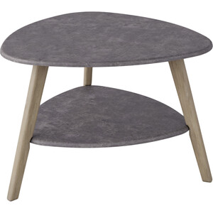 Стол журнальный Мебелик Бруклин серый бетон кромка с клеем для столешницы бетон светлый 4 2 мм 2 4 м светло серый