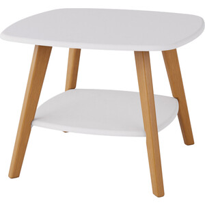Стол журнальный Мебелик Хадсон белый стол бител флорида см 5 ножки массив изогнутые белые btl10000526