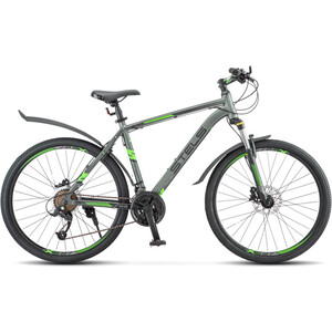 Велосипед Stels Navigator-640 D 26'' V010 17'' Антрацитовый/зеленый