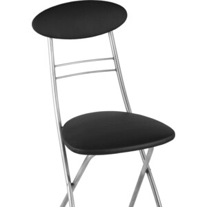 фото Стул складной stool group компакт экокожа черная