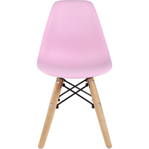 фото Stool group стул eames small розовый, деревянные ножки