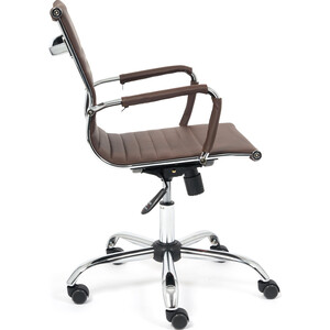 фото Компьютерное кресло tetchair urban-low кож/зам, коричневый 36-36