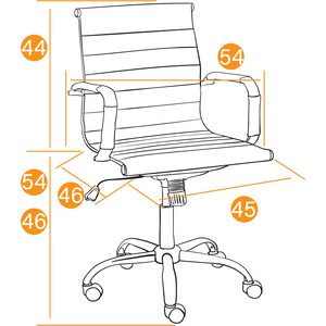 фото Компьютерное кресло tetchair urban-low кож/зам, коричневый 36-36