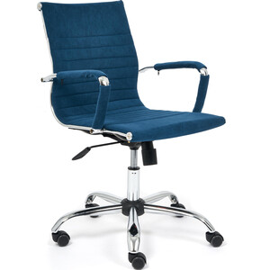 Компьютерное кресло TetChair Urban-low флок, синий 32 кресло tetchair zero кож зам синий 36 39