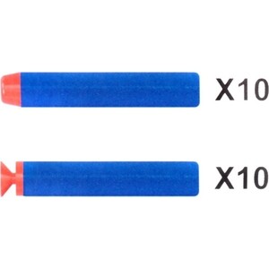 Винтовка Le Neng Toys синяя на батарейках с мягкими пулями - G3A - фото 2