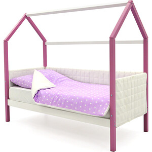 фото Бельмарко детская кровать-домик мягкий svogen лаванда-белый