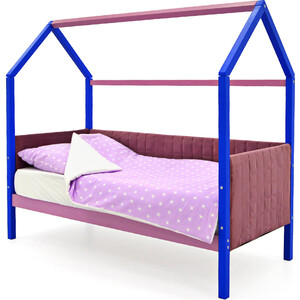Детская кровать-домик Бельмарко мягкий Svogen синий-лаванда детская кровать домик мягкий бельмарко svogen синий лаванда бортик ограждение