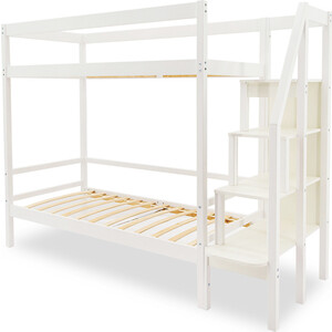 Бельмарко Детская двухярусная кровать Svogen белый бельмарко детская двухярусная кровать svogen белый