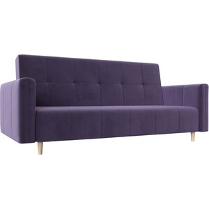Прямой диван-книжка АртМебель Вест велюр фиолетовый прямой диван книжка артмебель потрленд велюр фиолетовый