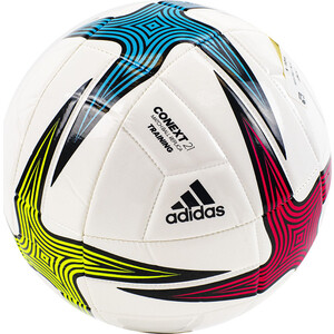 Мяч футбольный Adidas Conext 21 Training арт. GK3491, р.5, 8 панелей, гл.ТПУ, маш.сш, бело-мультикол - фото 2