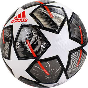 Мяч футбольный Adidas Finale Lge арт. GK3468, р.4, ТПУ, 32 пан., термосшивка, бело-синий - фото 2