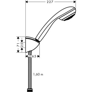 фото Душевой набор hansgrohe crometta 85 (27577000)