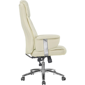 фото Кресло riva chair rch 9501 экокожа кремовый