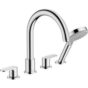 фото Смеситель на борт ванны hansgrohe vernis blend для механизма 13244180, хром (71456000)