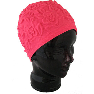фото Шапочка для плавания fashy latex ornament cap, арт. 3102-00-43, латекс, розовый