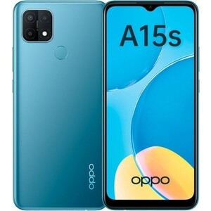 Смартфон OPPO A15S (4+64) синий A15S (4+64) синий - фото 1