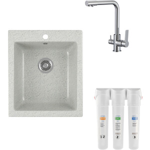 

Кухонная мойка и смеситель GreenStone GRS-17-310 РМС SL130-015F с фильтром Гейзер Смарт, серая, GRS-17-310 РМС SL130-015F с фильтром Гейзер Смарт, серая