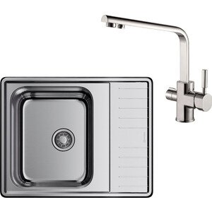 

Кухонная мойка и смеситель Omoikiri Sagami 63 IN , Kaiser Decor нержавеющая сталь (4993732, 40144-5), Sagami 63 IN , Kaiser Decor нержавеющая сталь (4993732, 40144-5)