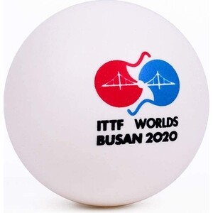 Мячи для настольного тенниса DHS 3*** Busan, арт. DJ40W, диаметр 40+, ITTF Appr., 6 шт, белый