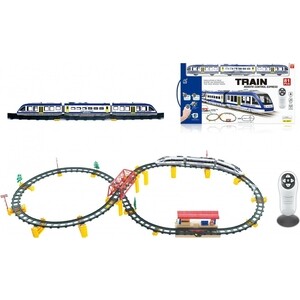 Железная дорога CS Toys с пультом управления (поезд Синий Экспресс, длина 397 см, свет, звук) - 2807Y-1