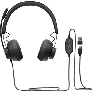 Гарнитура Logitech Headset Zone Wired Teams Graphite - фото 1