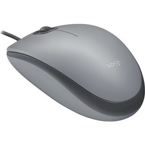 Мышь Logitech Mouse M110 Silent USB Mid Grey Ret - фото 3